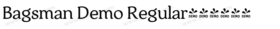 Bagsman Demo Regular字体转换
